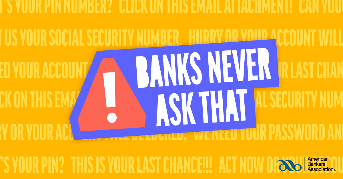 Banks Never Ask That: Practice Safe Checks